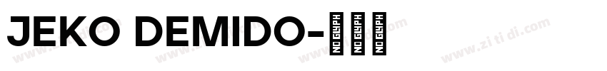 JEKO DEMIDO字体转换
